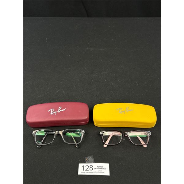 Ray-Ban RB1531 3529 Black on Transparent Square Kids Eyeglasses Frames 48-16-130 etc