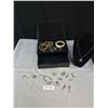 Image 4 : Chanel For Men Black Valet Jewelery Box w/ Velvet Interior 1 Drawer and Nice Costume Jewelery Conten