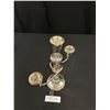 Image 3 : Very Nice Sterling Silver Weighted Candle Labra Weighing Over 870 Grams -  11" Tall