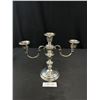 Image 1 : Very Nice Sterling Silver Weighted Candle Labra Weighing Over 870 Grams -  9.5" Tall