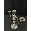 Image 3 : Very Nice Sterling Silver Weighted Candle Labra Weighing Over 870 Grams -  9.5" Tall