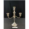 Image 1 : Very Nice Sterling Silver Weighted Candle Labra Weighing Over 870 Grams -  11" Tall