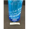 Image 2 : Vintage Blue Glass Seltzer Bottle, Home Bottle Works, 812 Home Street New York