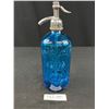 Image 1 : Vintage Blue Henry Lutz and Son Seltzer Bottle from Brooklyn New York