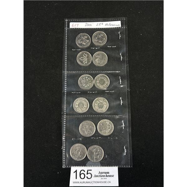 12 2000 25 CDN Coins