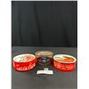 Image 1 : 2 Full Vintage Turtle Wax Tins + McAleer Speedy Rub Rubbing Compound Tin