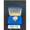 Image 1 : Lovely Vintage Royal Albert England Bone China Floral Brooch w/ Original Box