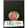 Image 2 : Pretty Vintage Goldtone Brooches - Polished Stone, Rhinestone