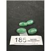 Image 1 : Early Unique Jade Set in Silver Buttons
