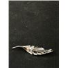 Image 3 : Pretty Vintage Rhinestone Brooches - Floral and Leaf Design
