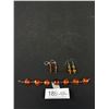 Image 1 : Vintage Amber Stone Bracelet and 2 Pairs of Earrings