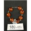 Image 2 : Vintage Amber Stone Bracelet and 2 Pairs of Earrings