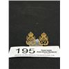 Image 1 : Vintage Royal Canadian Navy Insignia Earrins