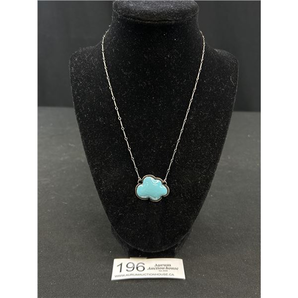 Lovely Blue Enamel Cloud Necklace - Likely Lisa Crowder