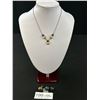 Image 1 : Lovely Vintage Hematite Necklace w/Single Earring and Stone Button Earrings