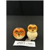 Image 1 : Pair of Vintage Carved Stone Owls