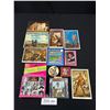 Image 1 : Vintage Collectible Lot - Steve Garvey Collector Card, Postcards, Mr.Dressup Pin Back, Michael Jacks