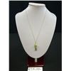 Image 1 : Vintaeg Marked 1/20 12K Gold Necklace Fish Enamel Pendant Lovely!