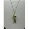 Image 2 : Vintaeg Marked 1/20 12K Gold Necklace Fish Enamel Pendant Lovely!