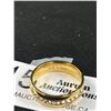 Image 3 : Quality Vintage Mens Gold Band Simulated Diamonds