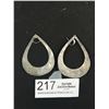 Image 2 : Huge Antique Tested Sterling Navajo Earrings