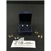 Image 1 : Vintage Sterling Silver Gemstone Stud Earrings Marked .925, 5 Pairs