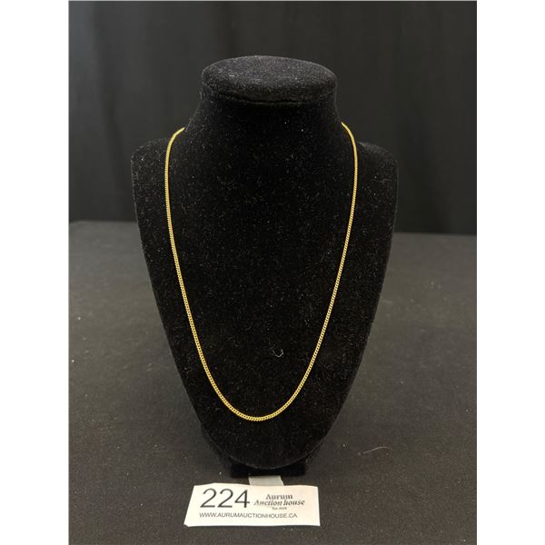 Vintage Signed Swavorski Swan Gold Necklace