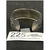 Image 2 : Huge Beautiful Etched Silver Cuff Old