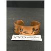 Image 1 : Vintage Copper Native Motif Cuff C.1970