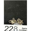 Image 3 : Genuine Antique Sterling Turtle Earrings Marked Sterling