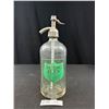 Image 1 : Vintage Green Label Miami Dry Sparkling Water Seltzer Bottle