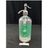Image 1 : Manhattan Bottling Works Millwakee Wisconsin Green Label Seltzer Bottle