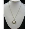 Image 2 : Gorgeous Sterling Silver Teardrop Celtic Window to the Soul Pendant and 22K Gold Gilding by Keith Ja