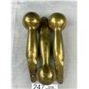 Image 2 : 3 VintageSolid Brass Horse Hames, Saddle Handles (Or Walking Stick Handles)