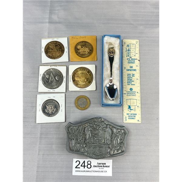 Vintage 1970s Vancouver Police Belt Buckle + Assorted Ephemera