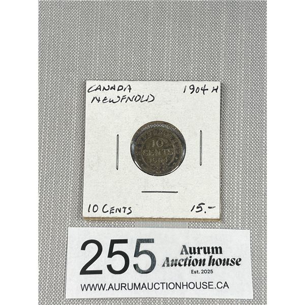 Canada Newfoundland 10 Cents1904H Silver Content