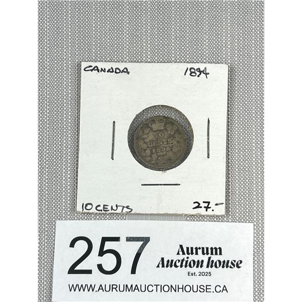 Canada 1894 10 Cents Silver Content