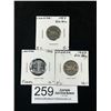 Image 1 : Lot of Canadian Nickels 1945 1953 1954 1957