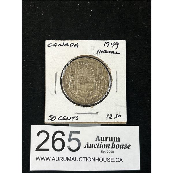 Canada 50 Cent Piece 1949 Siver Content