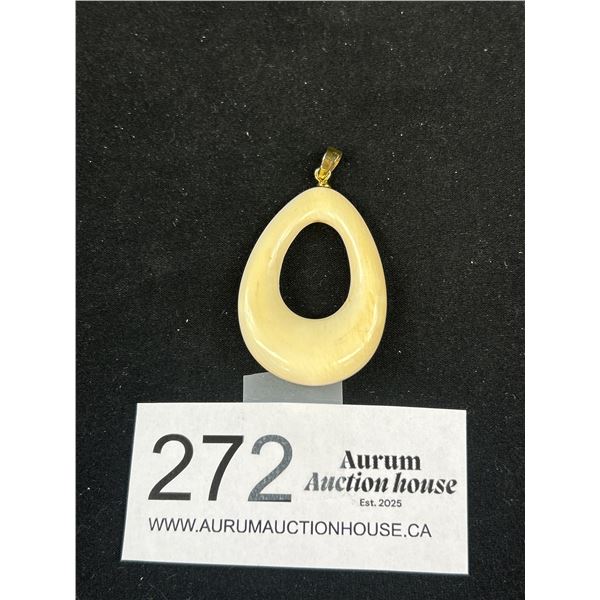 Genuine Ivory Bone Pendant