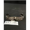 Image 2 : Vintage Hand Crafted Silver Bangle Hinged Original Patima
