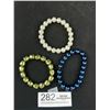Image 1 : 3 Pearls Stretch Bracelets