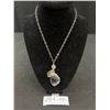 Image 1 : Vintage Silver w/ Lace Agate Stone Necklace
