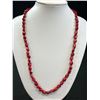 Image 2 : Dark Red Coral Beads Necklace