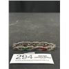Image 2 : Vintage w/ Small MultiColor Stones Links Bracelet