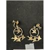 Image 2 : C.1950s Gold Plate Swallow Motif Earrings Very Lovely!