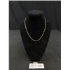 Image 1 : 18k Gold F. Modern Link Necklace Marked