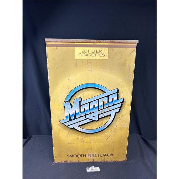 24" x 15" x 8" Tin Magna Advertising Ash Tray - NO SHIPPING
