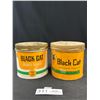 Image 2 : Lot of 4 Tobaco Tins,Black Cat, etc
