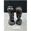 Image 1 : 2 African Albony Ironwood Male and Female Bust